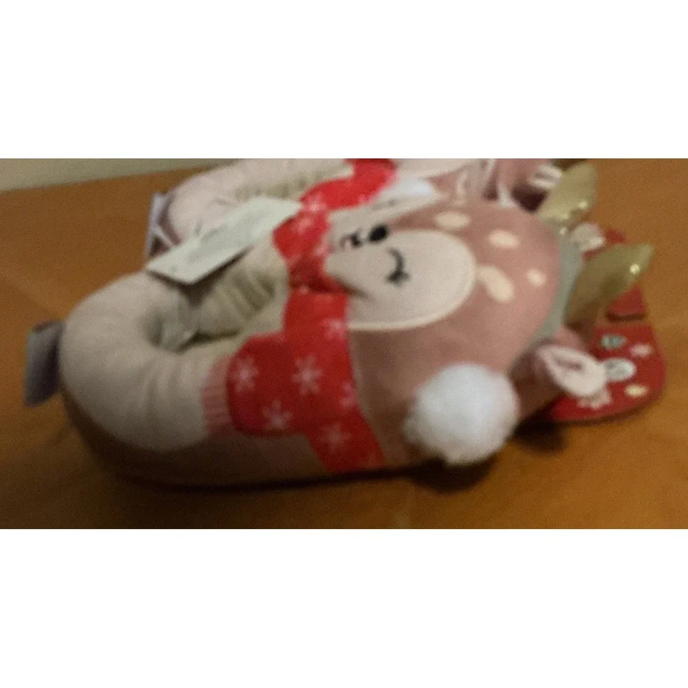 Jazwares Squishmallows‎ Kids' Holiday Slippers Dawn the Fawn - Size 4/5 - New